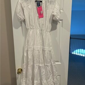 Betsey Johnson White Midi Dress